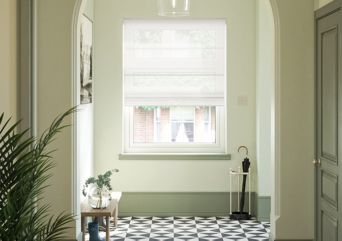 Teramo Voile, Balmy White - Roman Blind - Image 3
